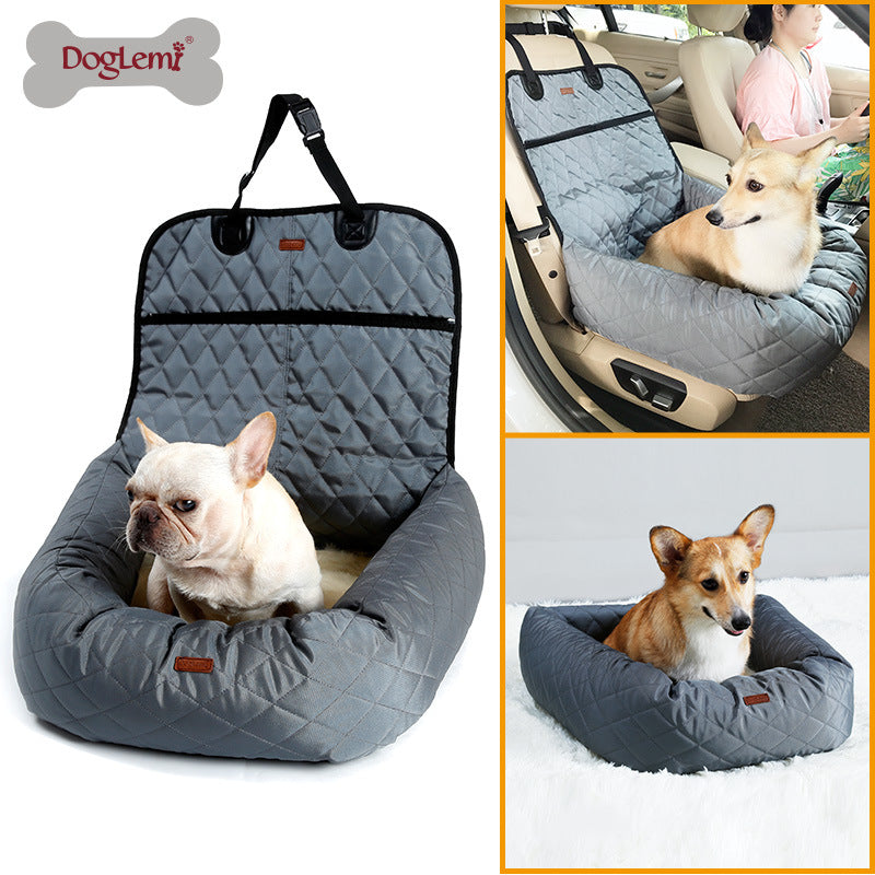 Waterproof Pet Car Bed with Thick Cushion
