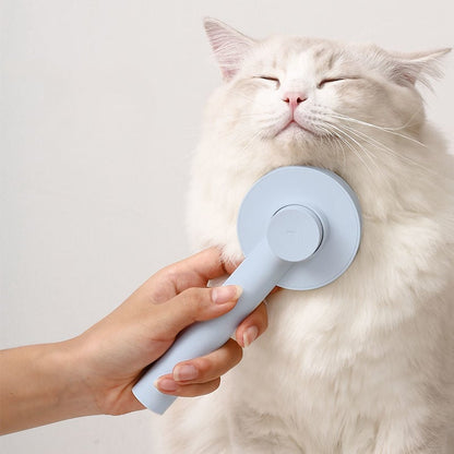 Round Handle Pet Comb with Sticky Bead Massage