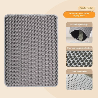 EVA Double-Layer Removable Cat Litter Mat