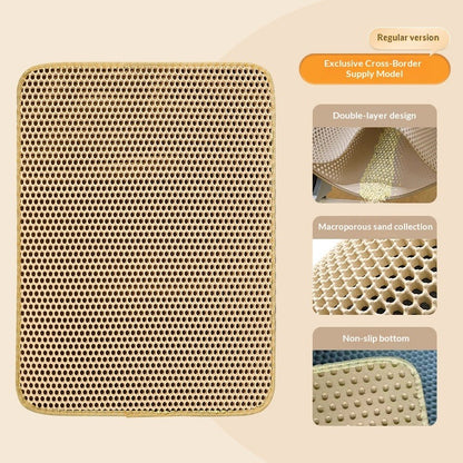 EVA Double-Layer Removable Cat Litter Mat