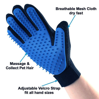 Silicone Grooming Gloves for Dogs and Cats
