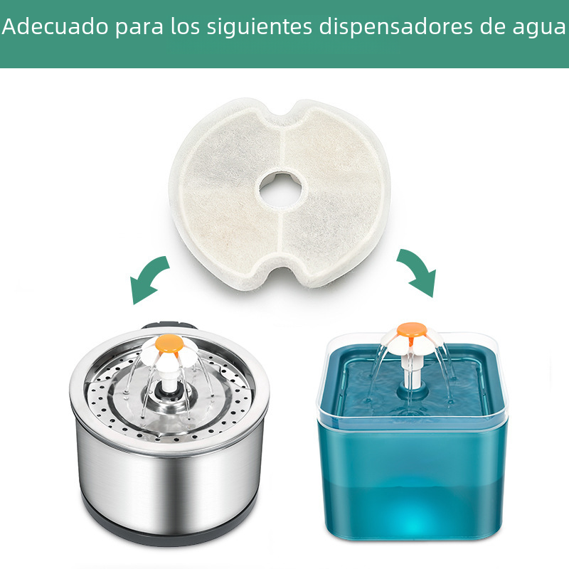 Cat Water Fountain with Multi-Filter System and Steel
