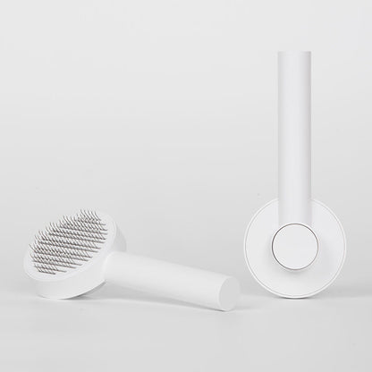 Round Handle Pet Comb with Sticky Bead Massage